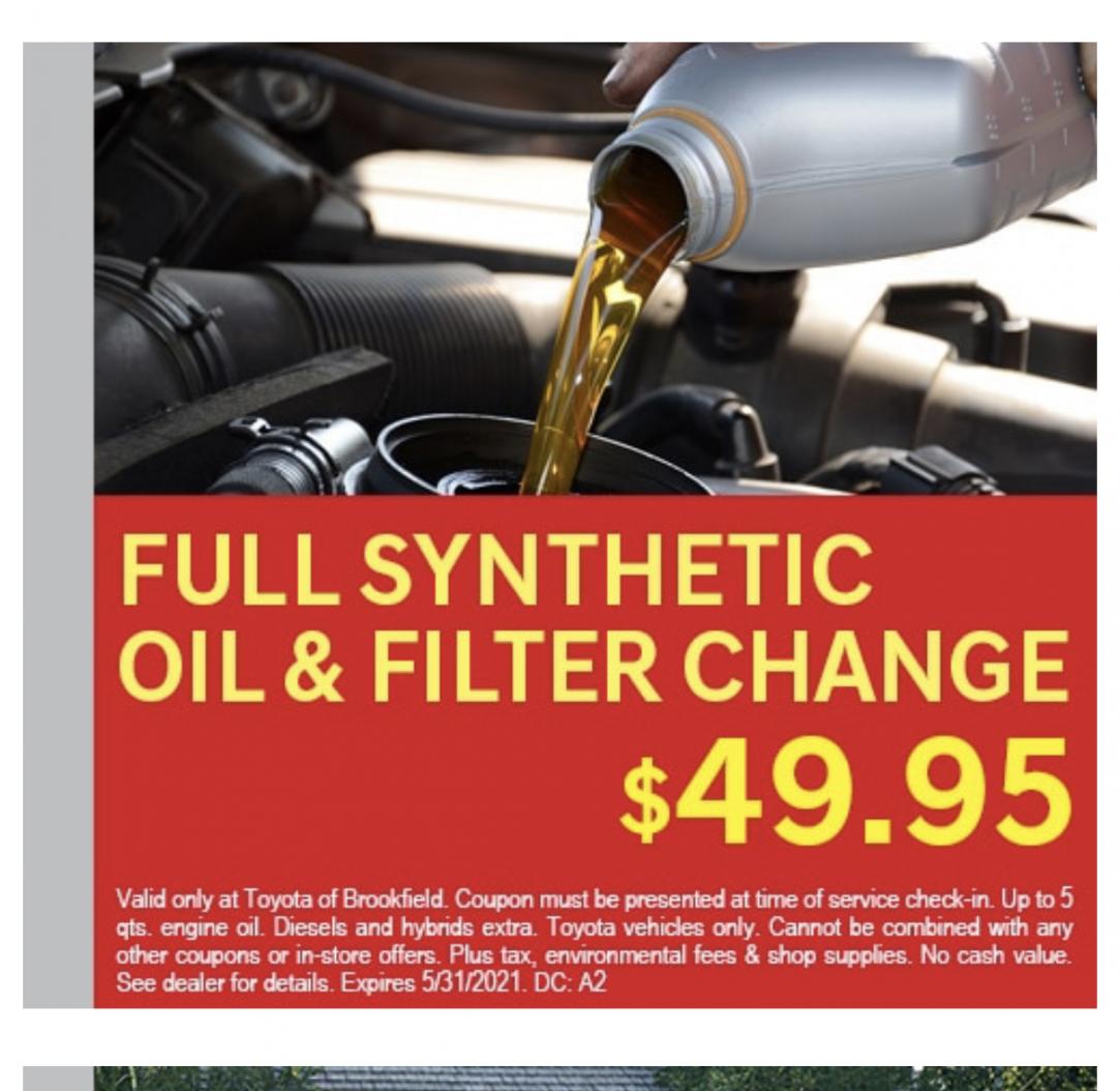 take 5 oil change coupon